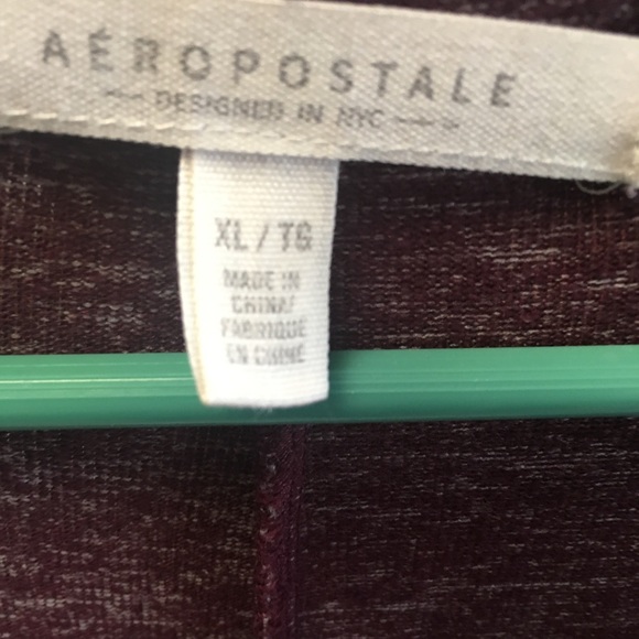 Wine color long sweater approx 42”XL - Picture 3 of 4